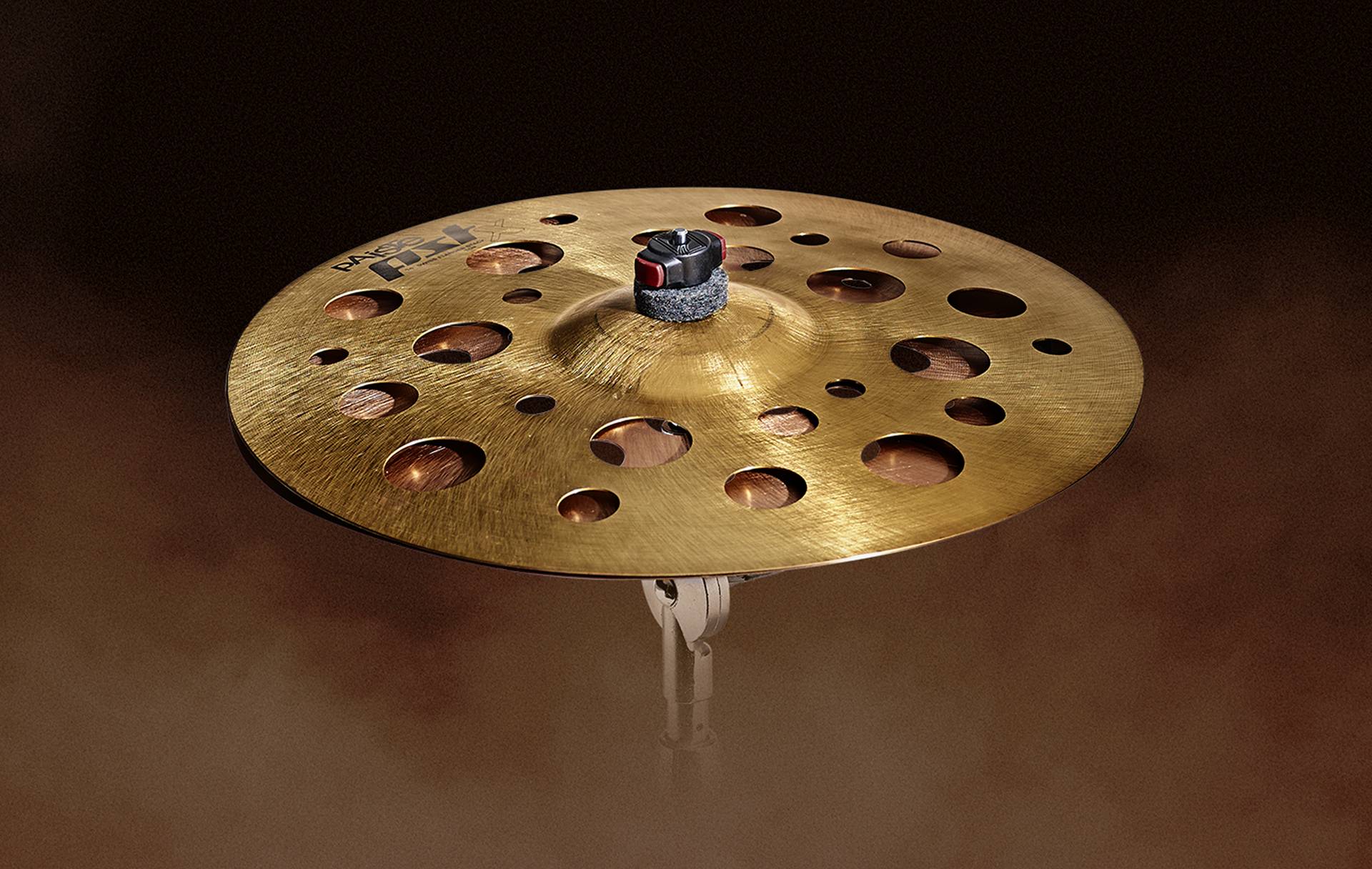 Eloy Casagrande’s one-of-a-kind Paiste flanger stack