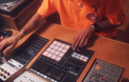 MIDI controllers in a music studio