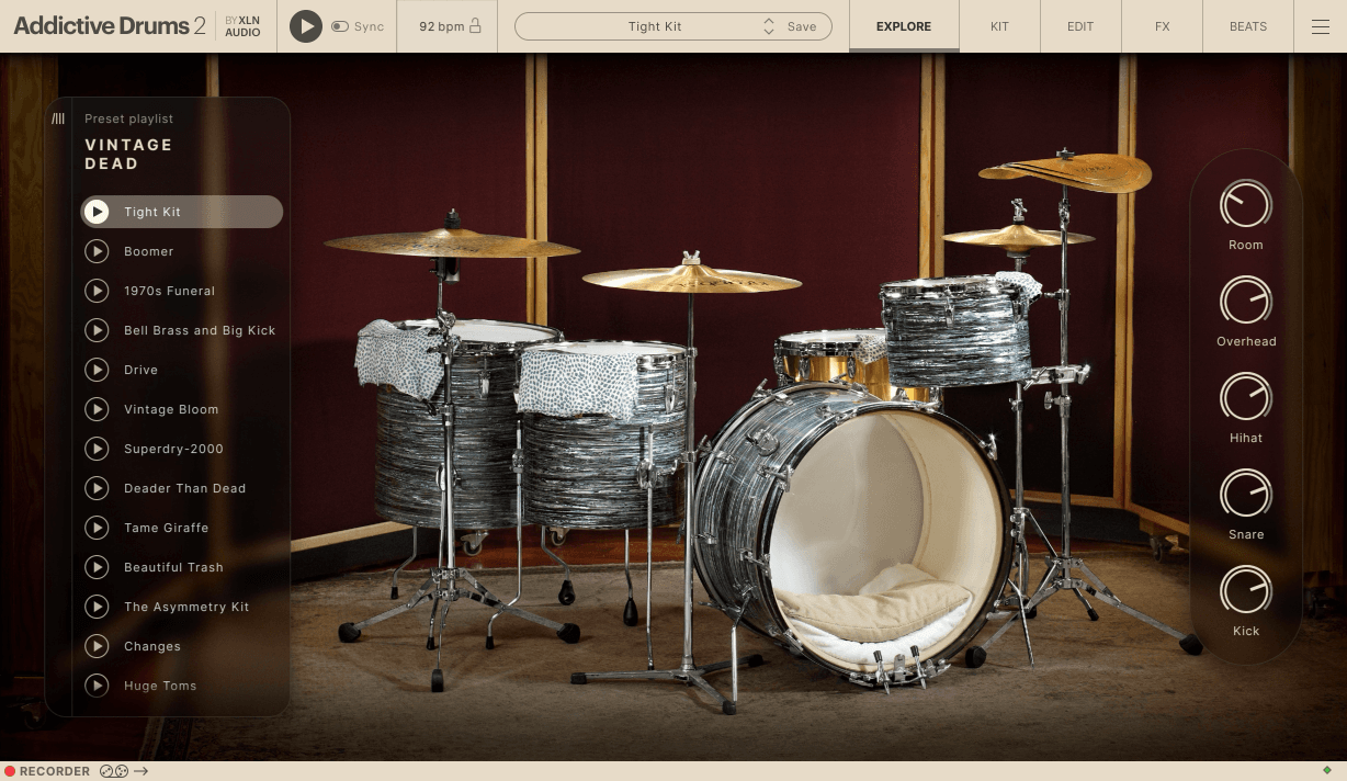 Addictive Drums 2 - Vintage Dead ExploreMap